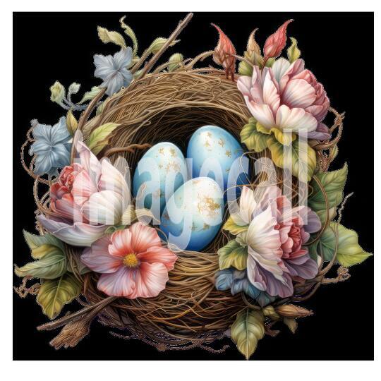 Clipart Floral Bird Nests (10)
