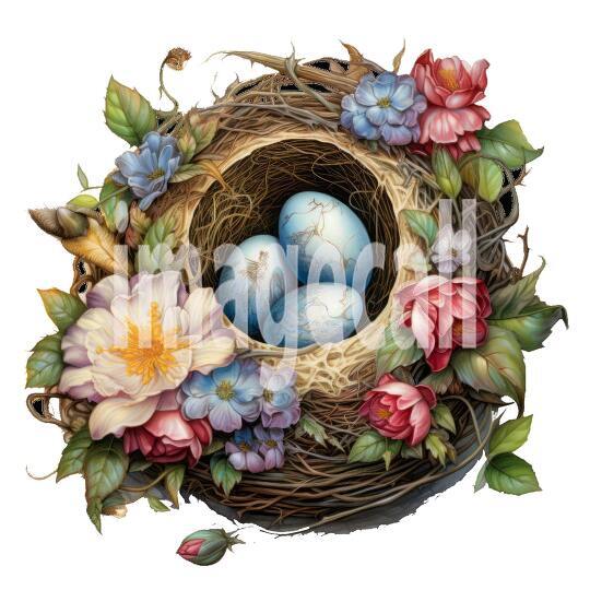 Clipart Floral Bird Nests (15)