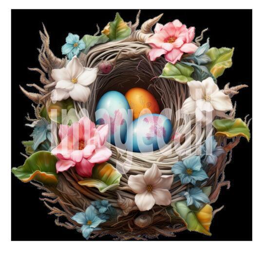 Clipart Floral Bird Nests (19)