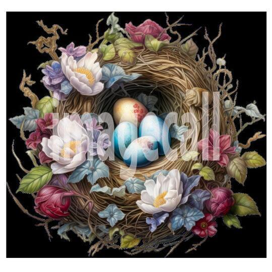 Clipart Floral Bird Nests (2)