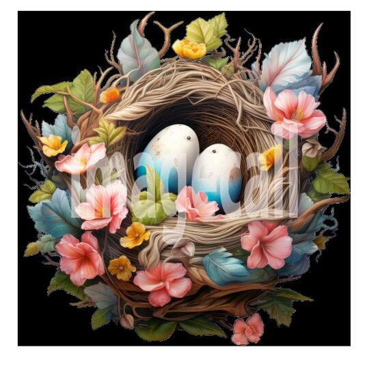 Clipart Floral Bird Nests (3)