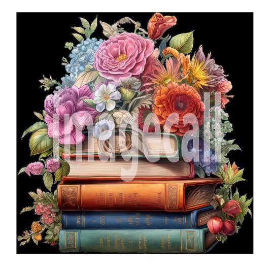 Clipart Floral Books (16)