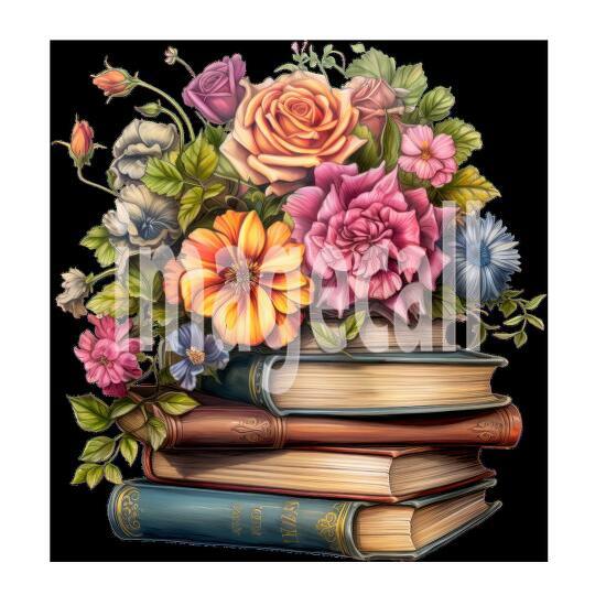 Clipart Floral Books (7)