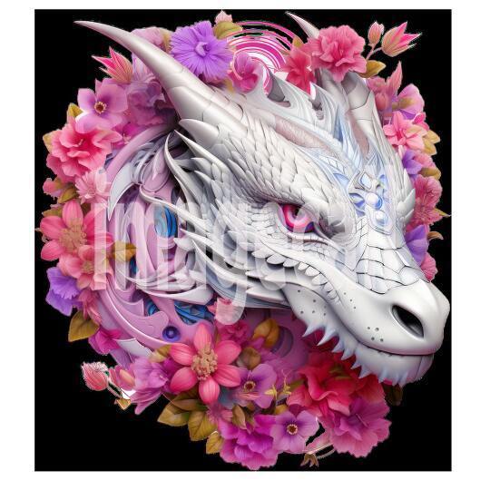 Clipart Floral Dragon (10)