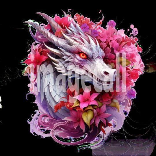 Clipart Floral Dragon (13)