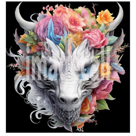 Clipart Floral Dragon (14)