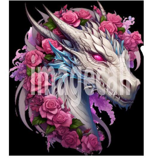 Clipart Floral Dragon (20)