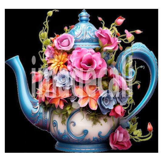 Clipart Floral Garden Watering Can (14)
