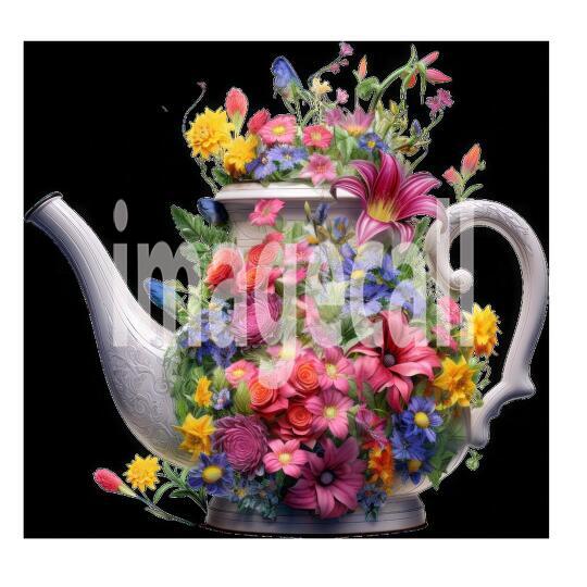 Clipart Floral Garden Watering Can (16)