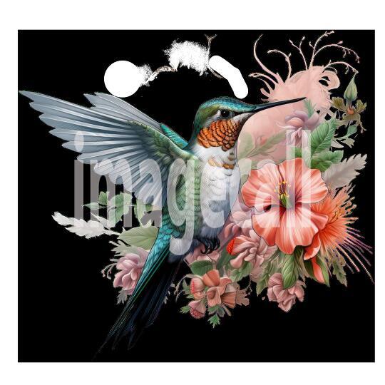 Clipart Floral Hummingbird (16)