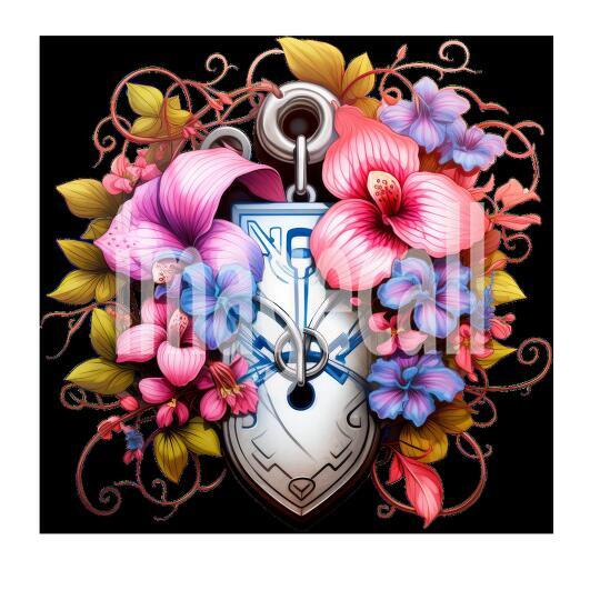 Clipart Floral Padlock (11)