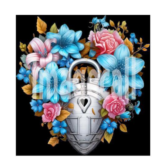 Clipart Floral Padlock (20)