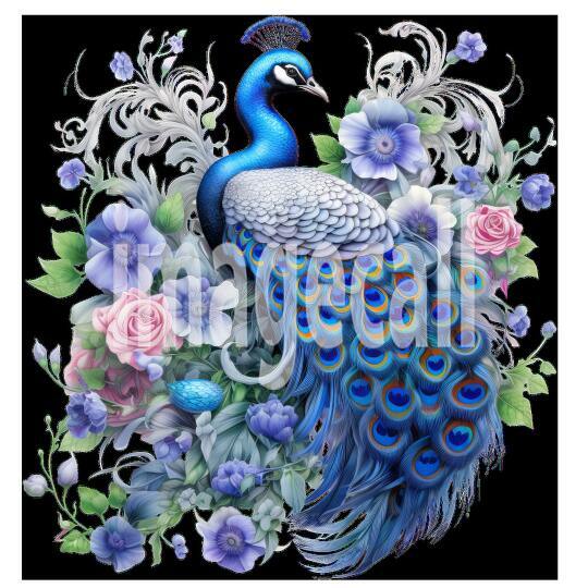 Clipart Floral Peacock (12)