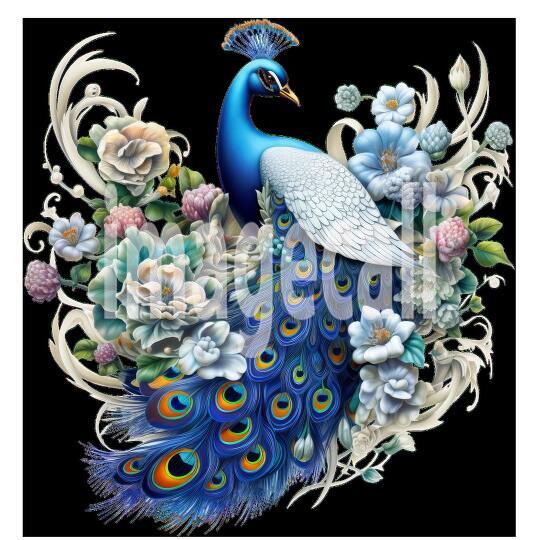 Clipart Floral Peacock (14)