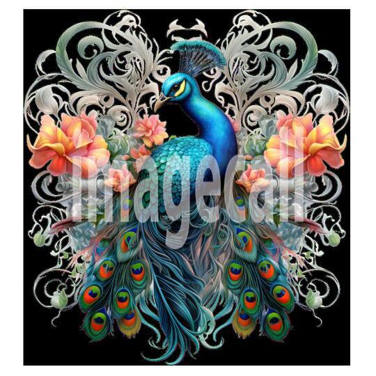 Clipart Floral Peacock (18)