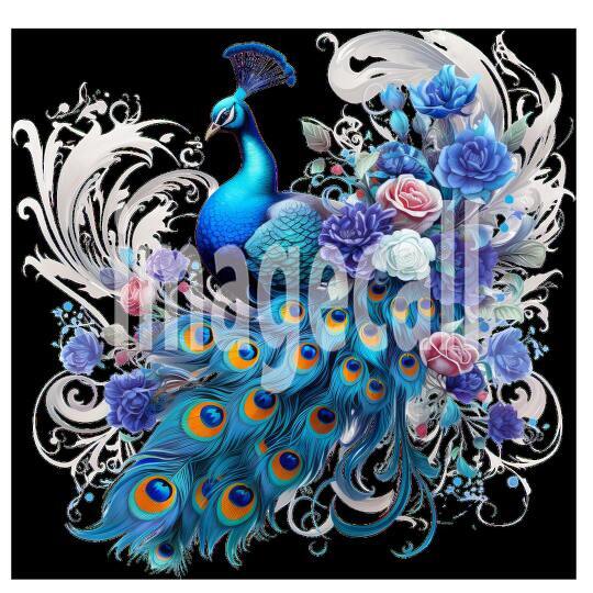 Clipart Floral Peacock (19)