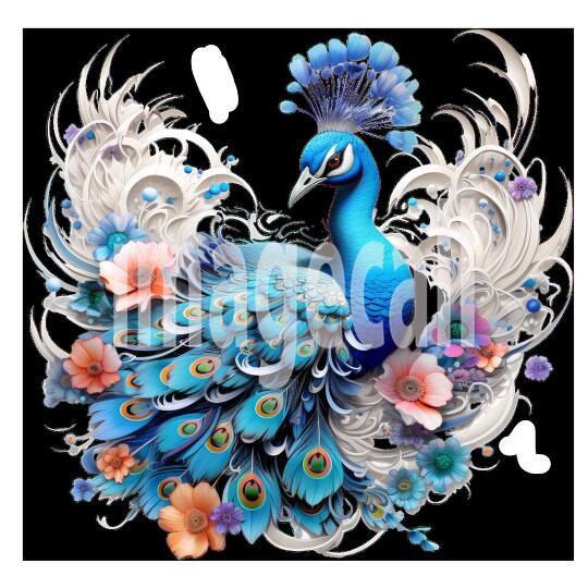 Clipart Floral Peacock (2)