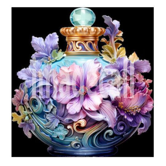 Clipart Floral Perfume Bottle 14300dpi