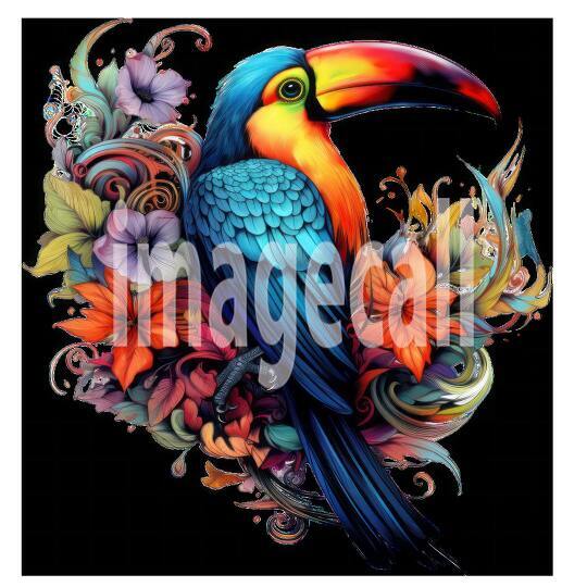 Clipart Floral Tucan (10)