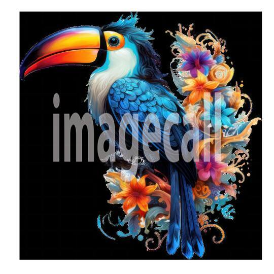 Clipart Floral Tucan (11)