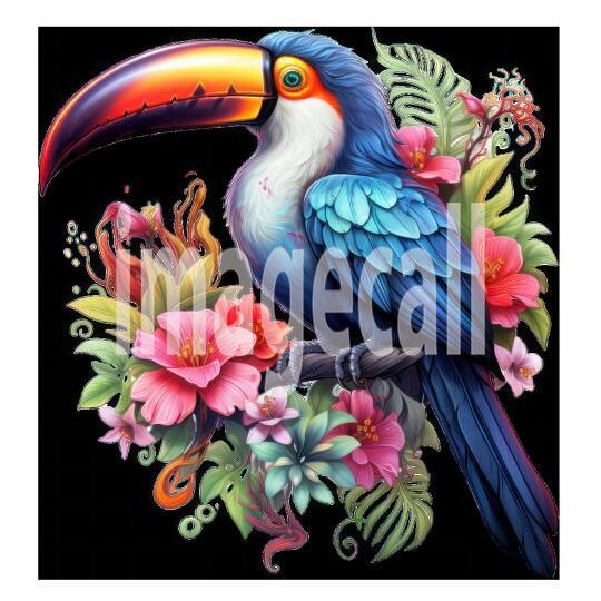 Clipart Floral Tucan (14)