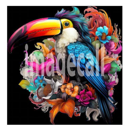 Clipart Floral Tucan (15)