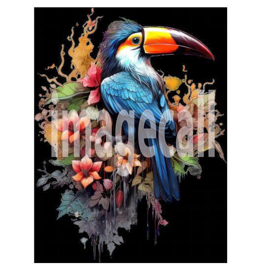 Clipart Floral Tucan (18)