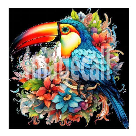Clipart Floral Tucan (20)