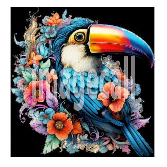 Clipart Floral Tucan (3)