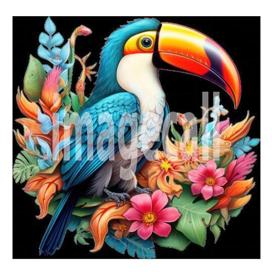 Clipart Floral Tucan (5)