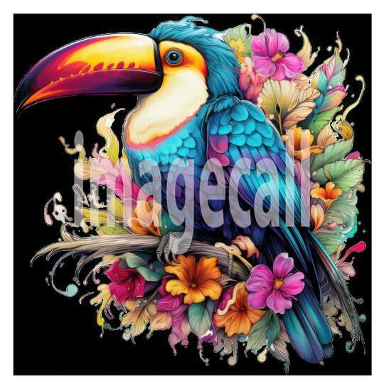 Clipart Floral Tucan (6)