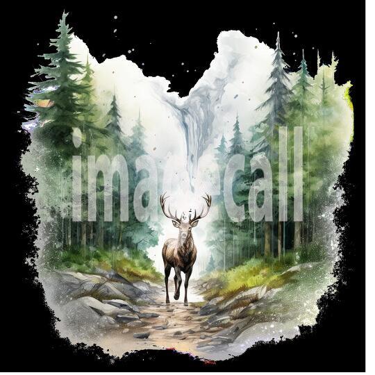 Clipart Forest Animal Encounter 10 - 300dpi