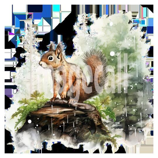 Clipart Forest Animal Encounter 13 - 300dpi