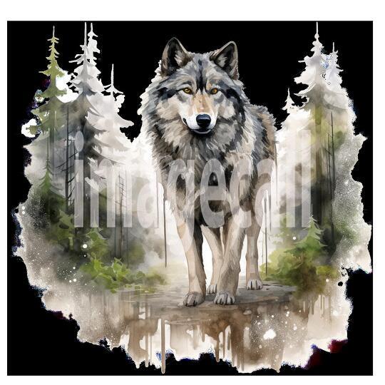 Clipart Forest Animal Encounter 15 - 300dpi