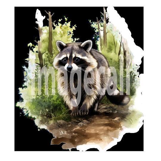 Clipart Forest Animal Encounter 18 - 300dpi
