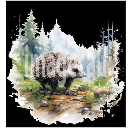 Clipart Forest Animal Encounter 6 - 300dpi