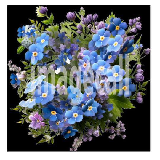 Clipart Forget Me Not (10)