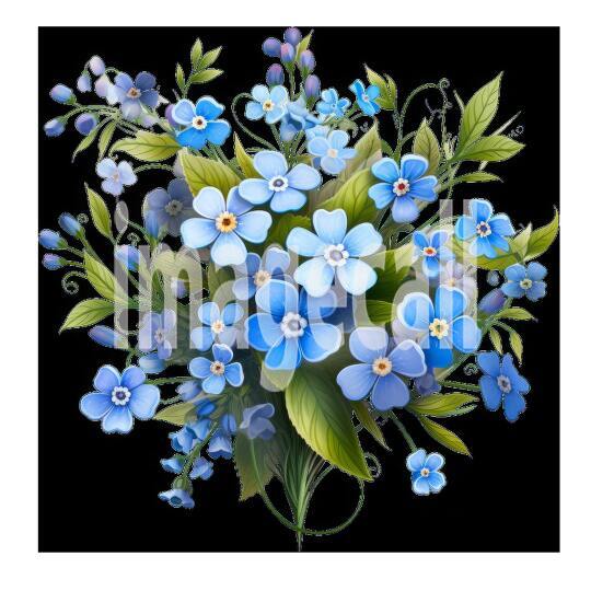 Clipart Forget Me Not (11)