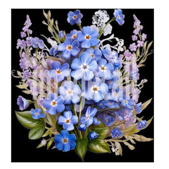Clipart Forget Me Not (13)