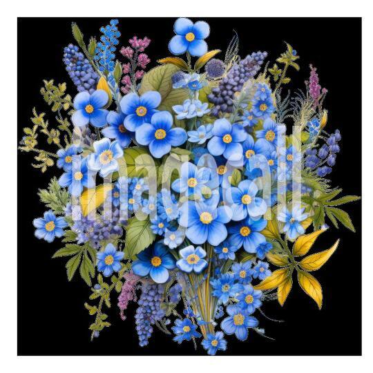 Clipart Forget Me Not (14)