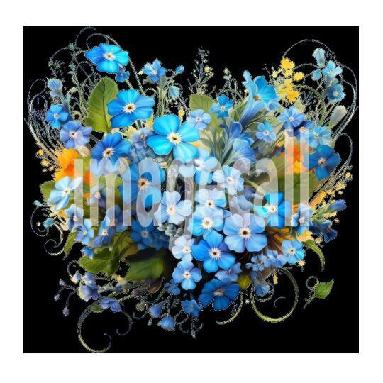 Clipart Forget Me Not (17)
