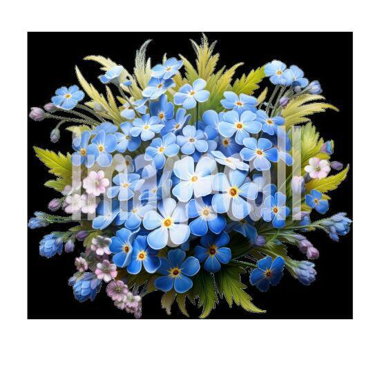 Clipart Forget Me Not (20)