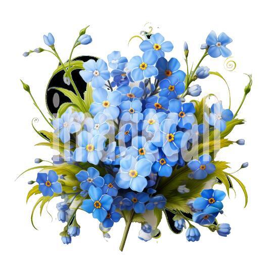 Clipart Forget Me Not (4)