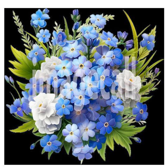 Clipart Forget Me Not (8)