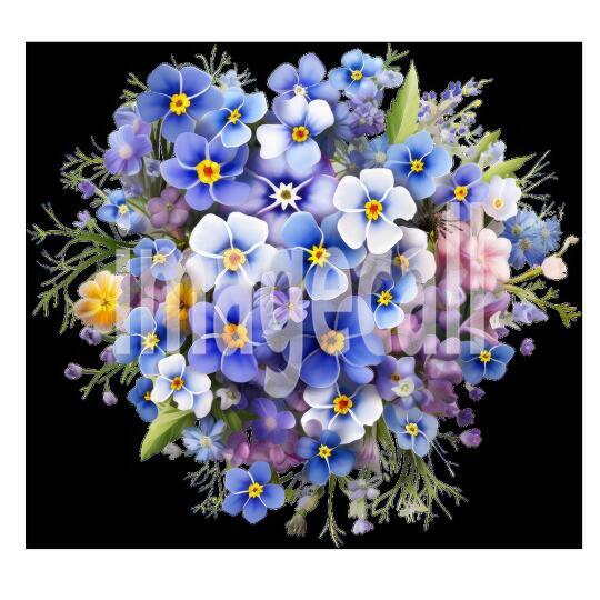 Clipart Forget Me Not (9)