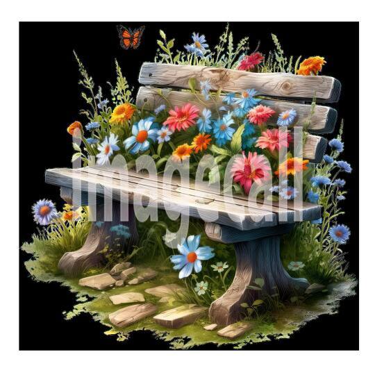 Clipart Garden Benches 11300dpi