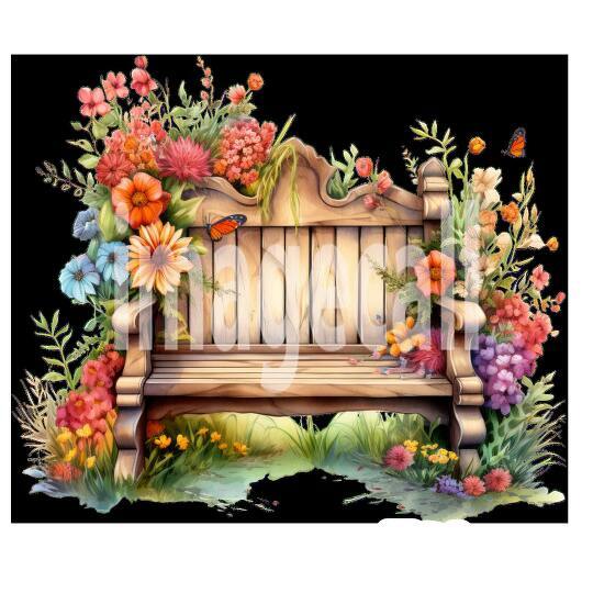 Clipart Garden Benches 4300dpi