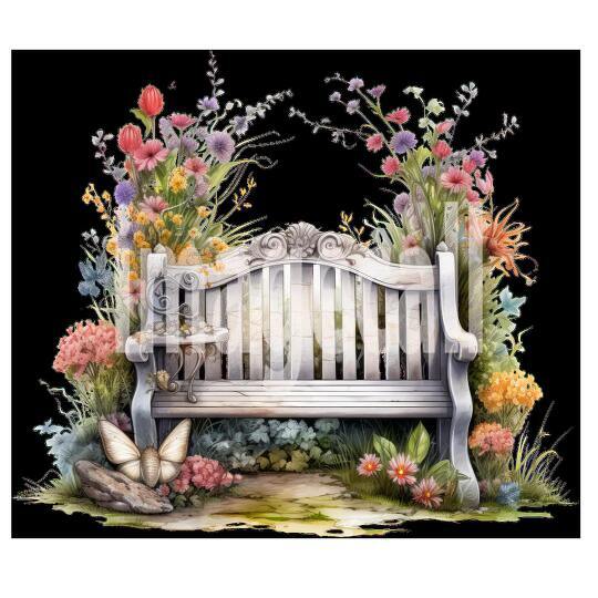 Clipart Garden Benches 8300dpi