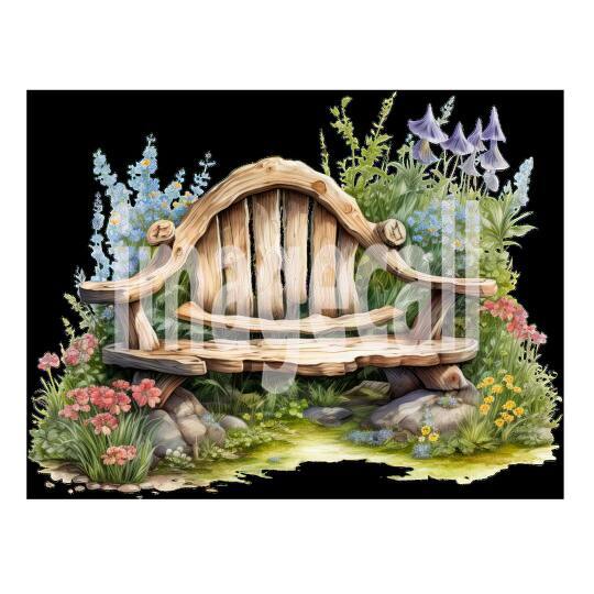 Clipart Garden Benches 9300dpi