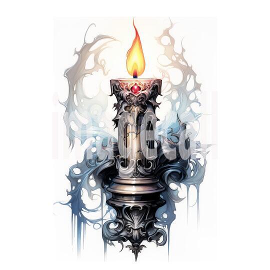 Clipart Gothic Candles (19)